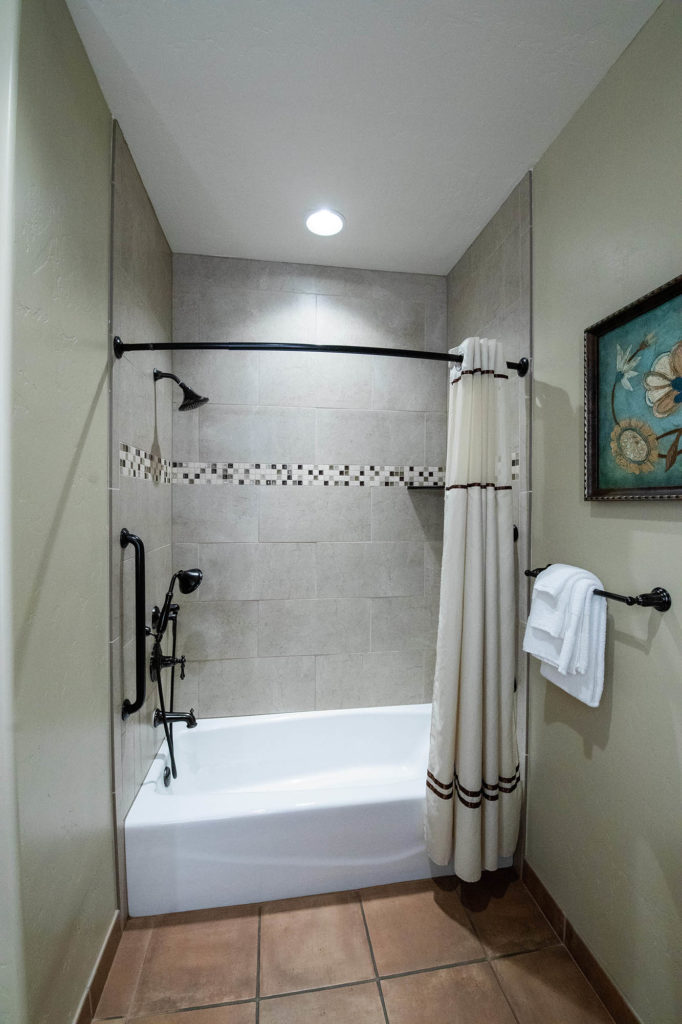 commercial bathroom tile installation job in Sacramento, CA | Brooks Tile, Inc.