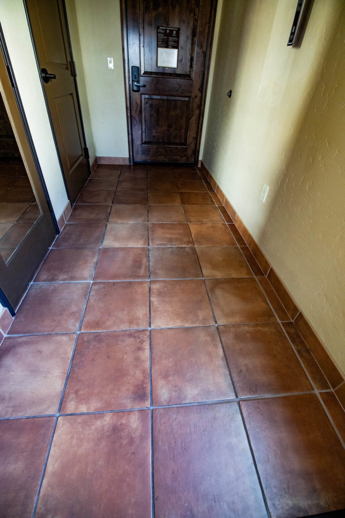 hotel tile flooring installation at in Sacramento, CA | Brooks Tile, Inc.