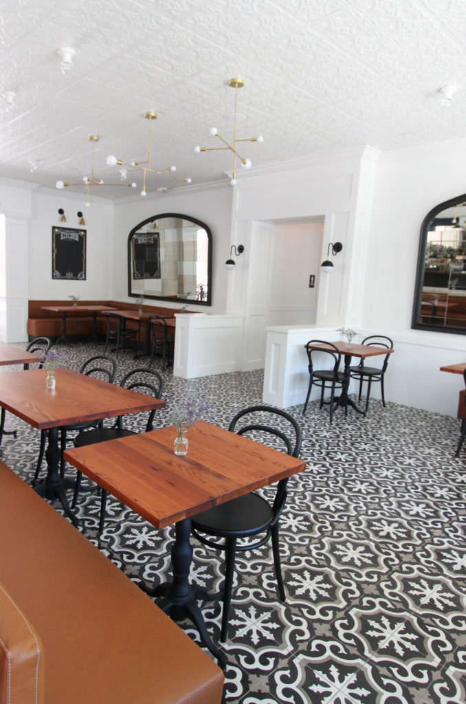 restaurant tile flooring ideas - commercial tile installation work at Paragary's Midtown